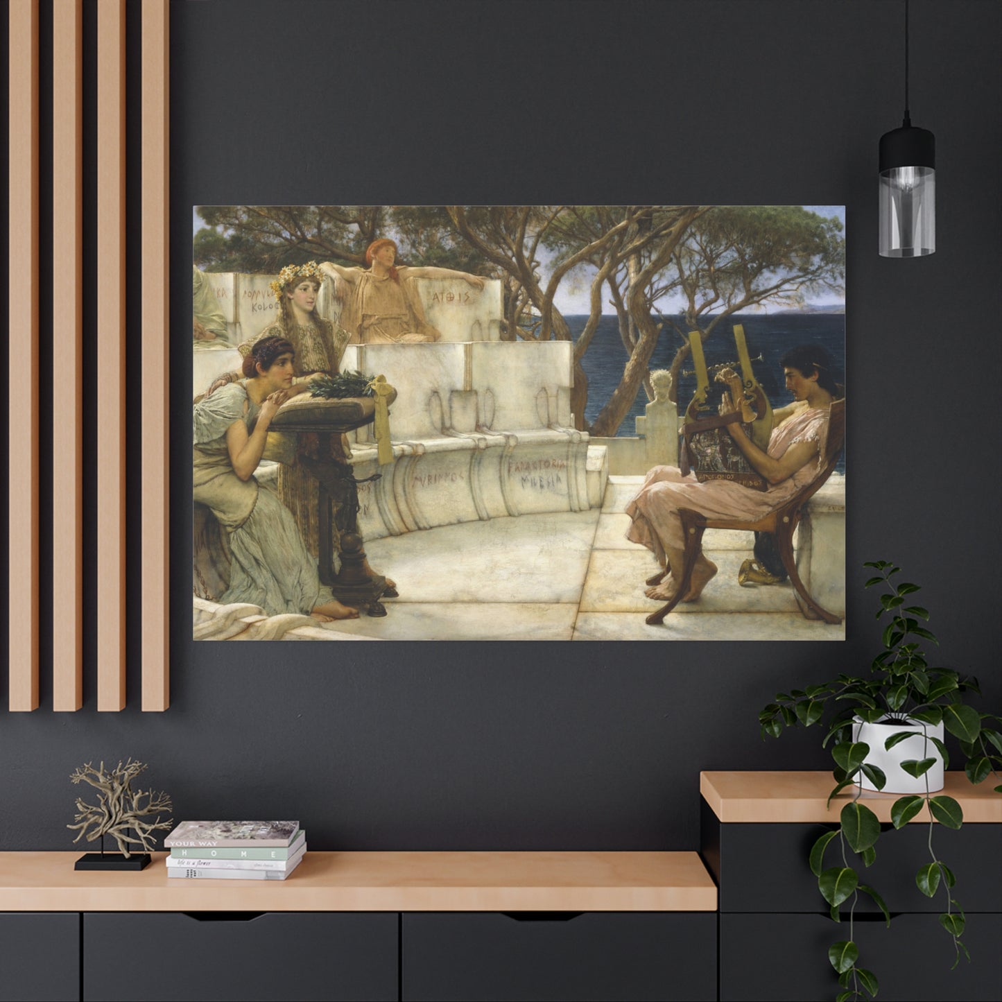 Sappho and Alcaeus - Canvas Wrap