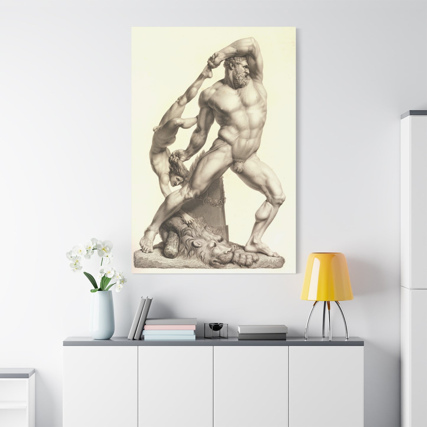 Hercules and Lichas - Canvas Wrap