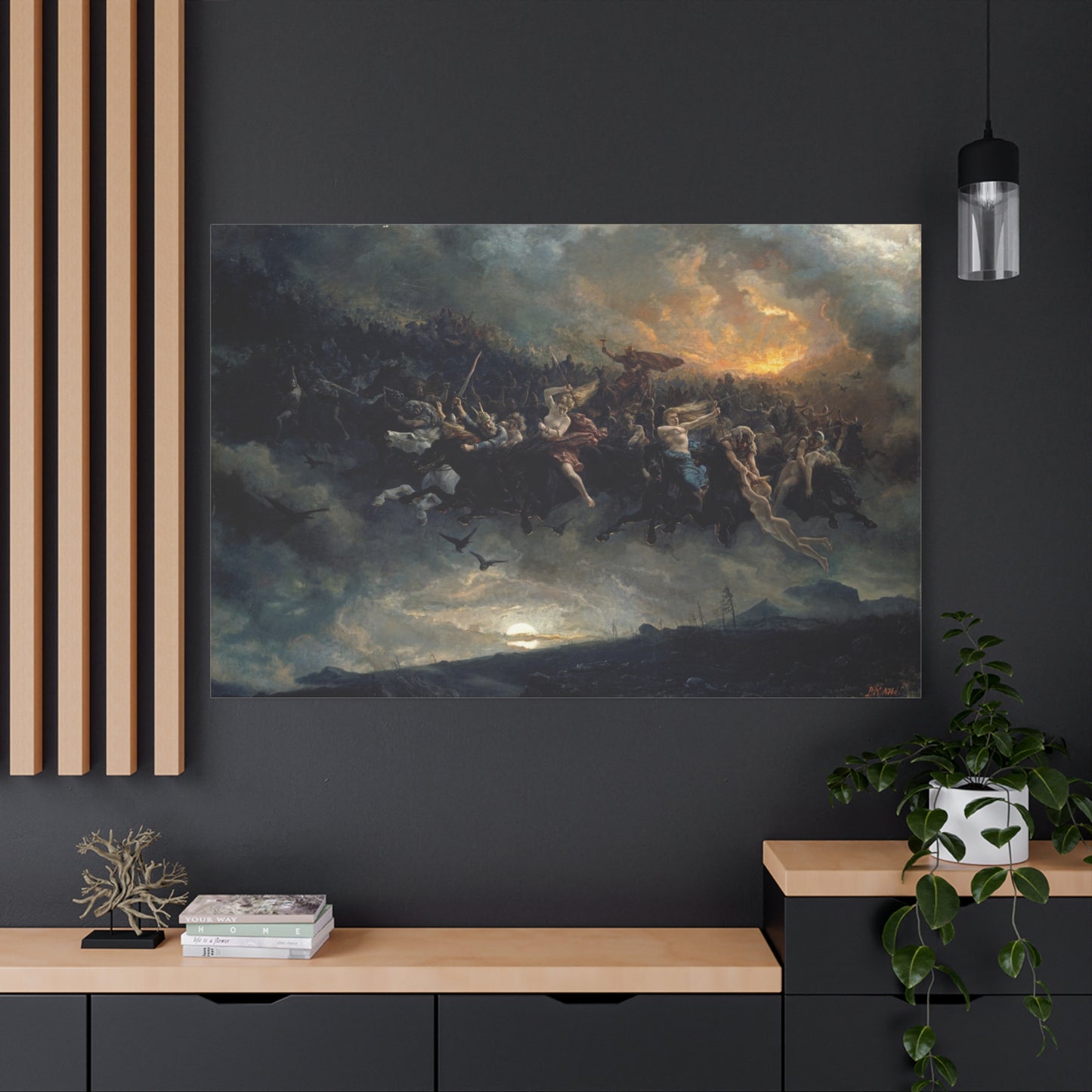 The Wild Hunt of Odin - Canvas Wrap