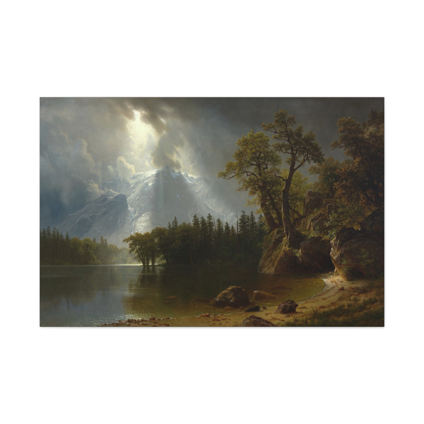 Passing Storm over the Sierra Nevadas - Canvas Wrap