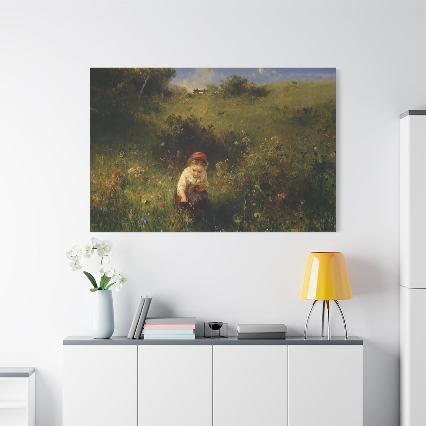 Girl in a Field - Canvas Wrap