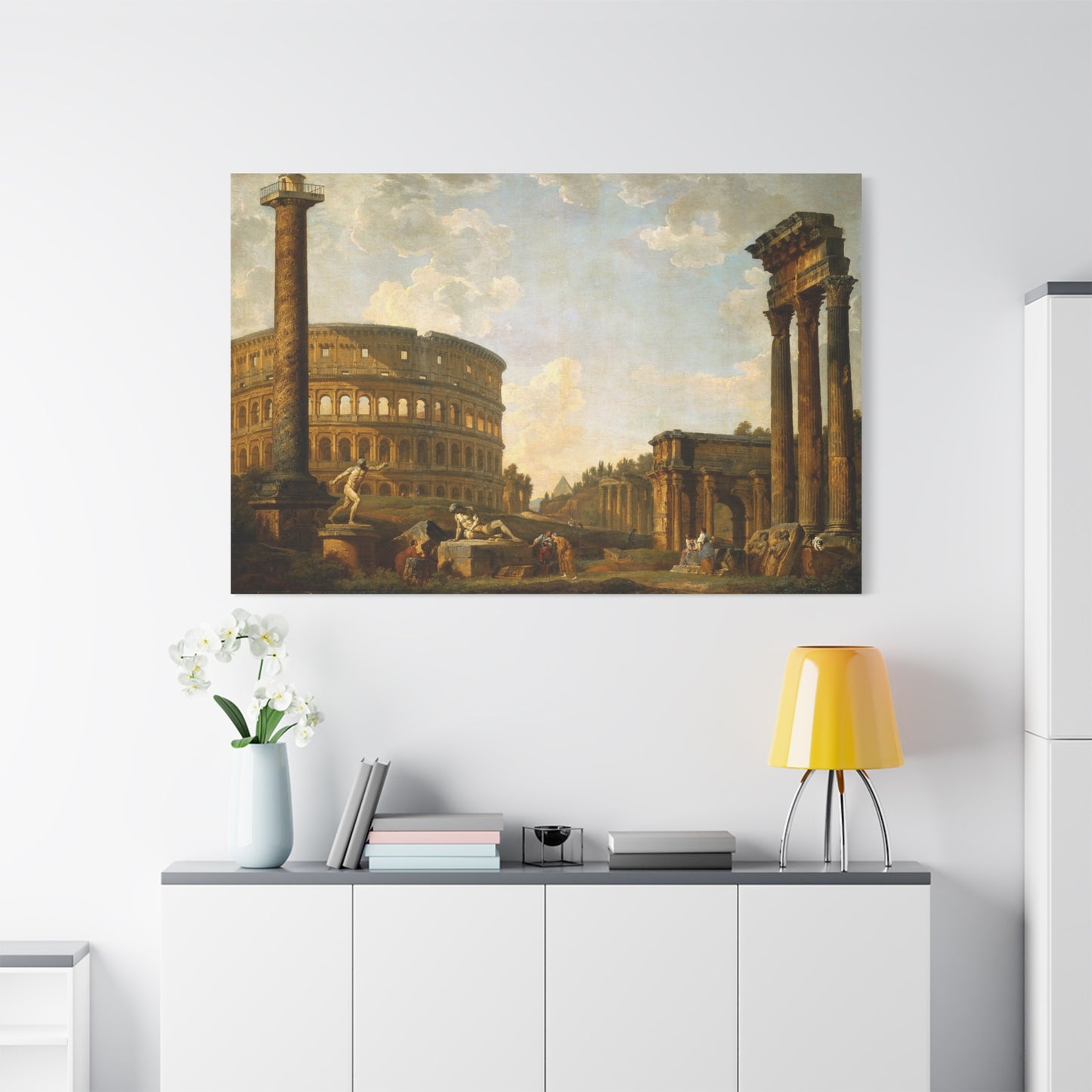 Roman Capriccio The Colosseum and Other Monuments - Canvas Wrap