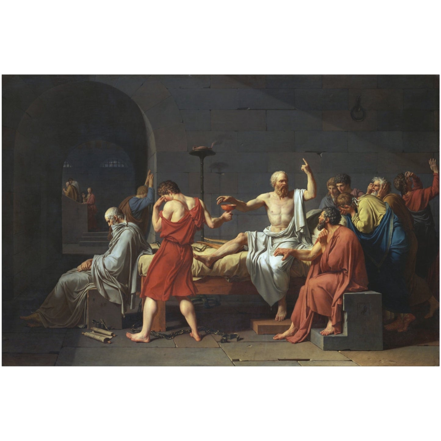 The Death of Socrates - Canvas Wrap