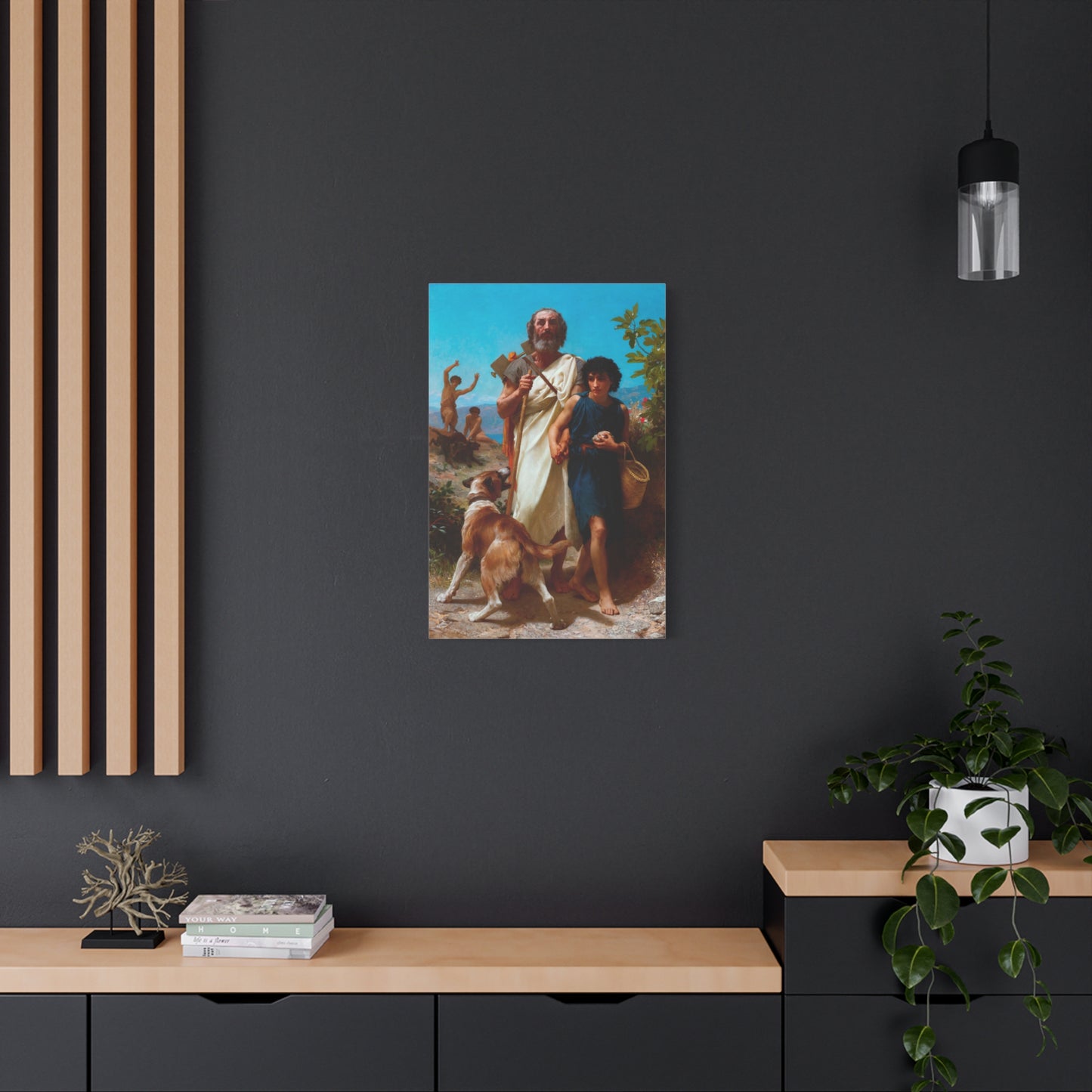 Homer and His Guide - Canvas Wrap