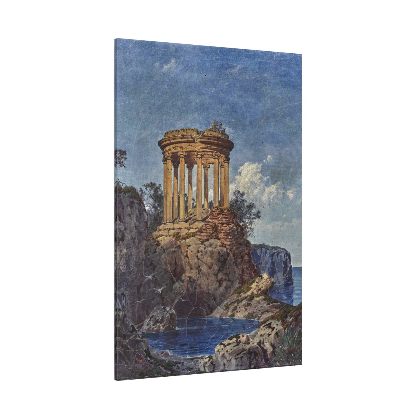 Temples on the Seashore - Canvas Wrap