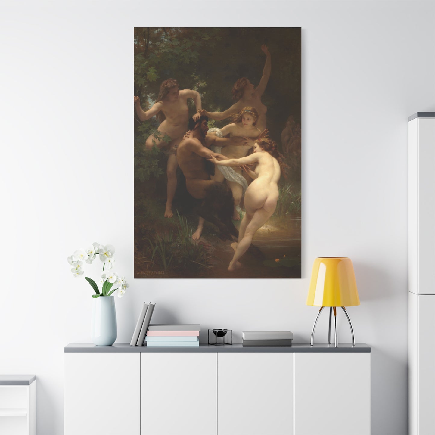 Nymphs and Satyr - Canvas Wrap