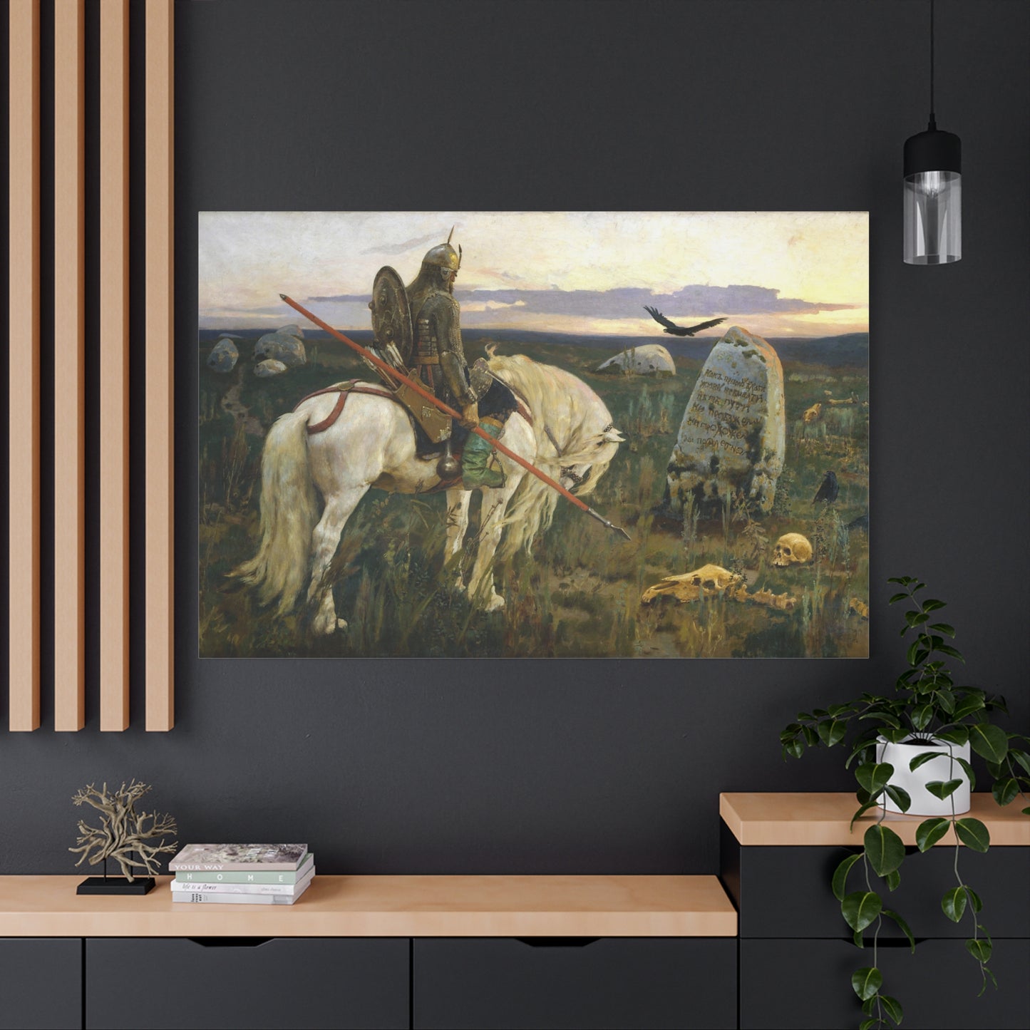 Knight at the Crossroads - Canvas Wrap