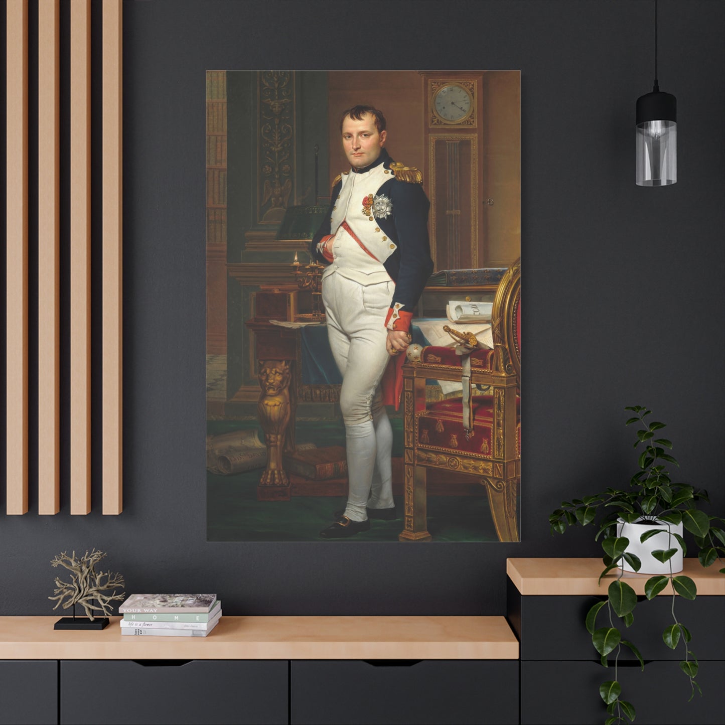 The Emperor Napoleon in His Study - Canvas Wrap