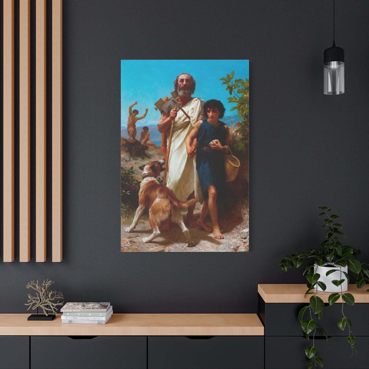 Homer and His Guide - Canvas Wrap