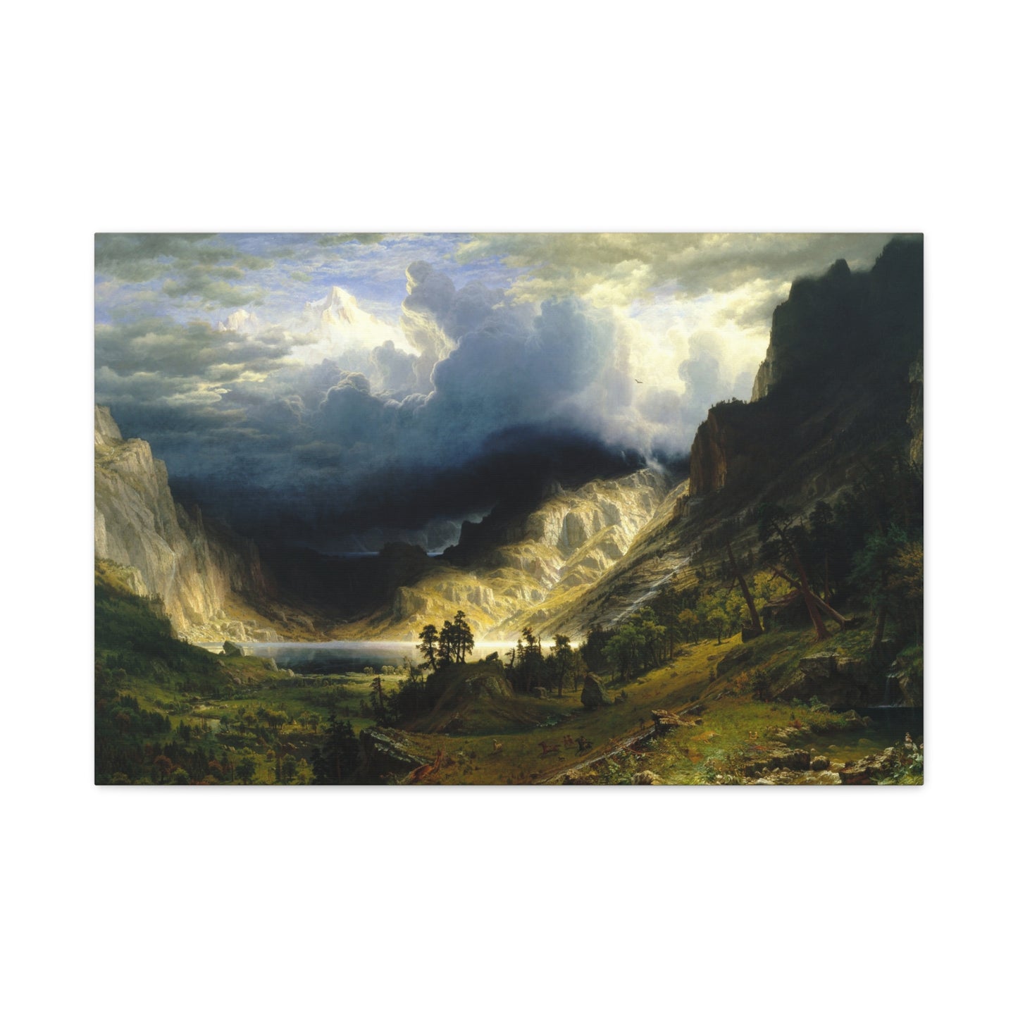 A Storm in the Rocky Mountains, Mt. Rosalie - Canvas Wrap