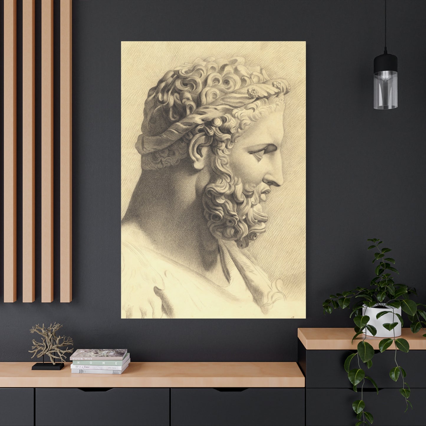 Bust of Hercules - Canvas Wrap