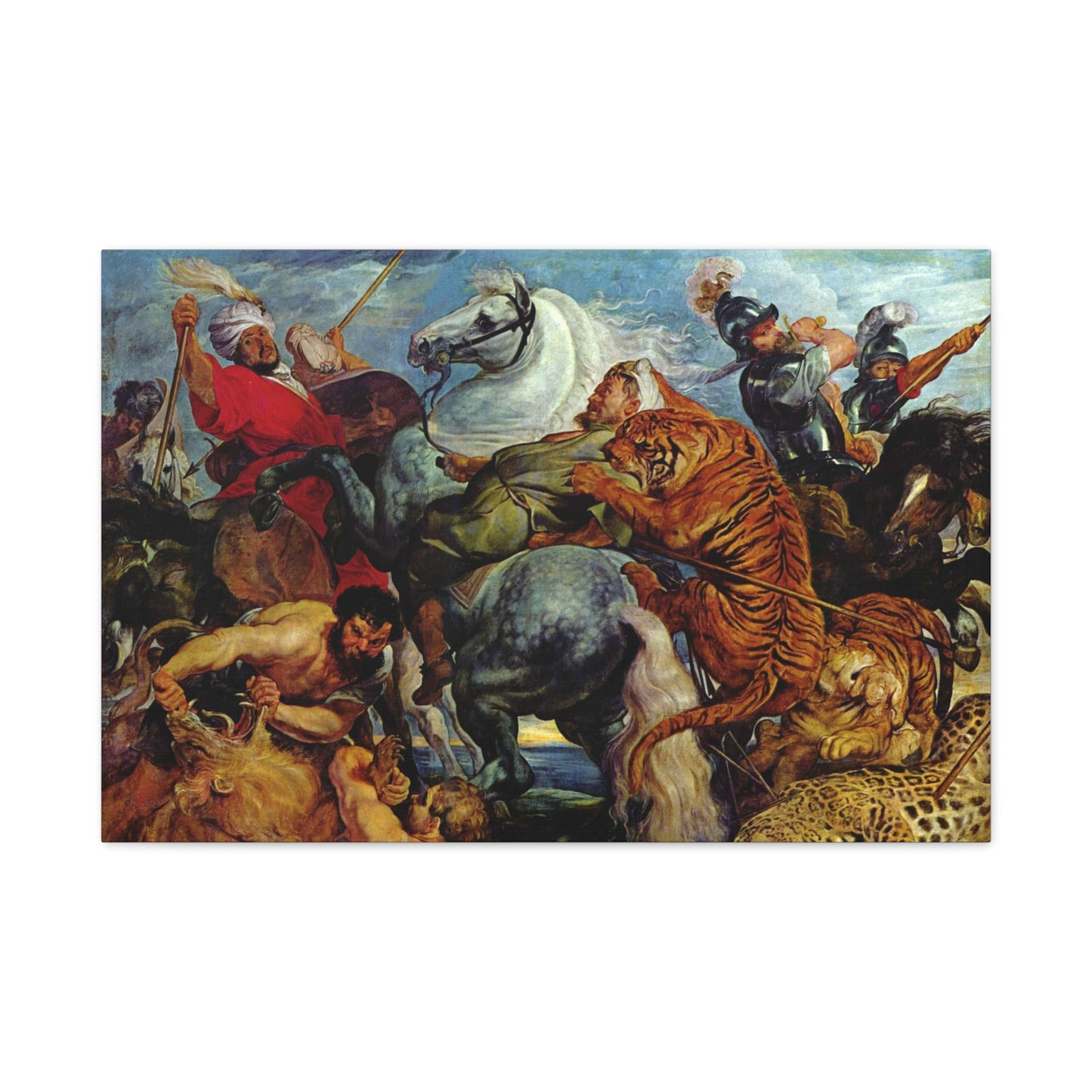 Tiger Hunt - Canvas Wrap