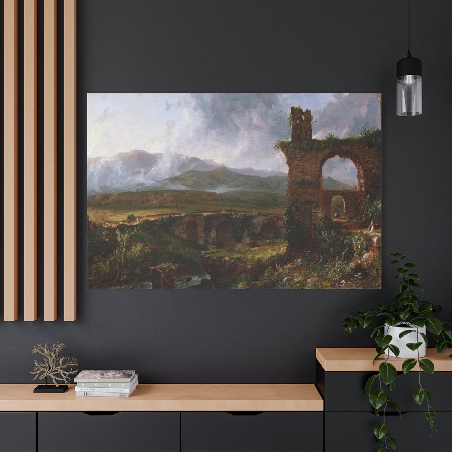 A View near Tivoli - Canvas Wrap