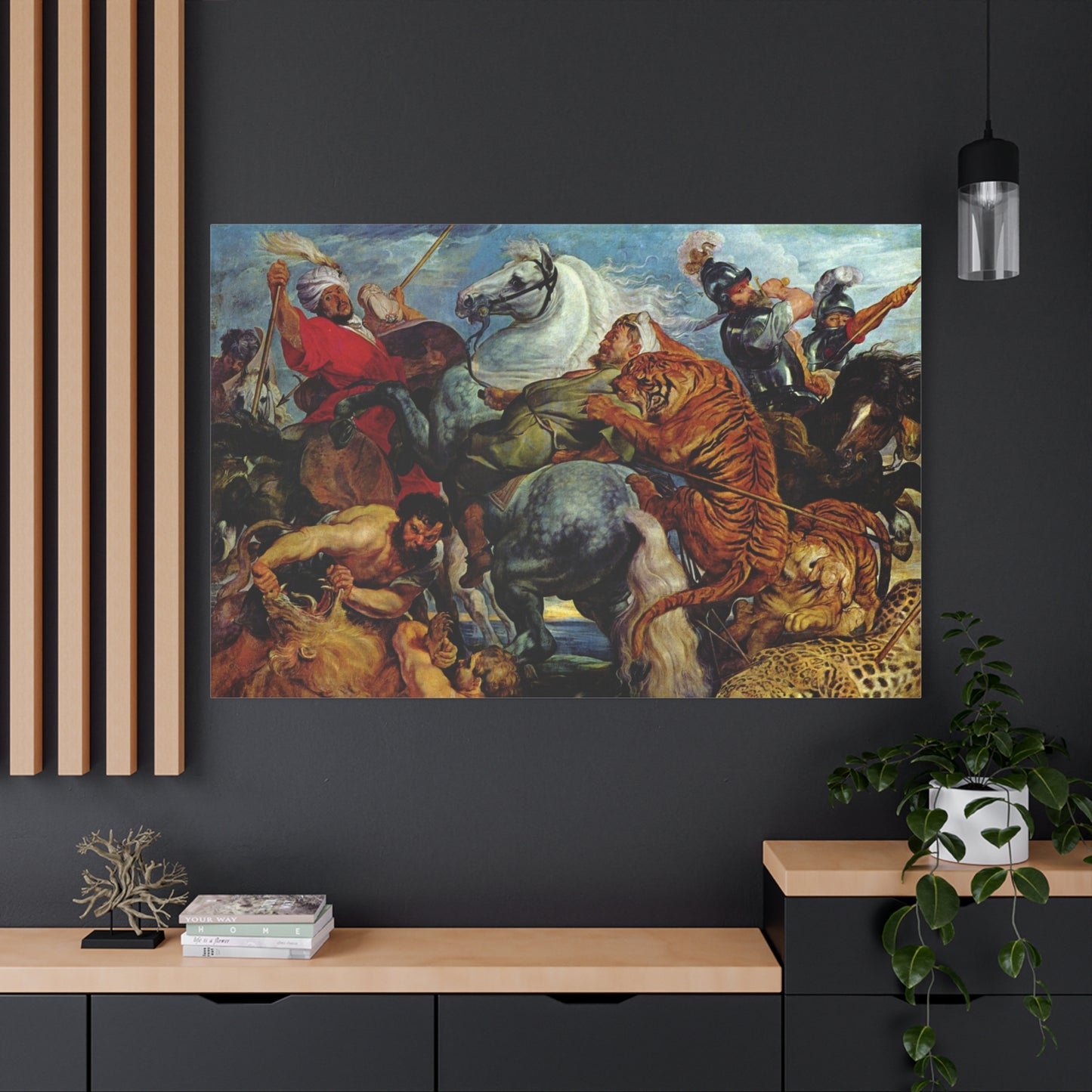 Tiger Hunt - Canvas Wrap