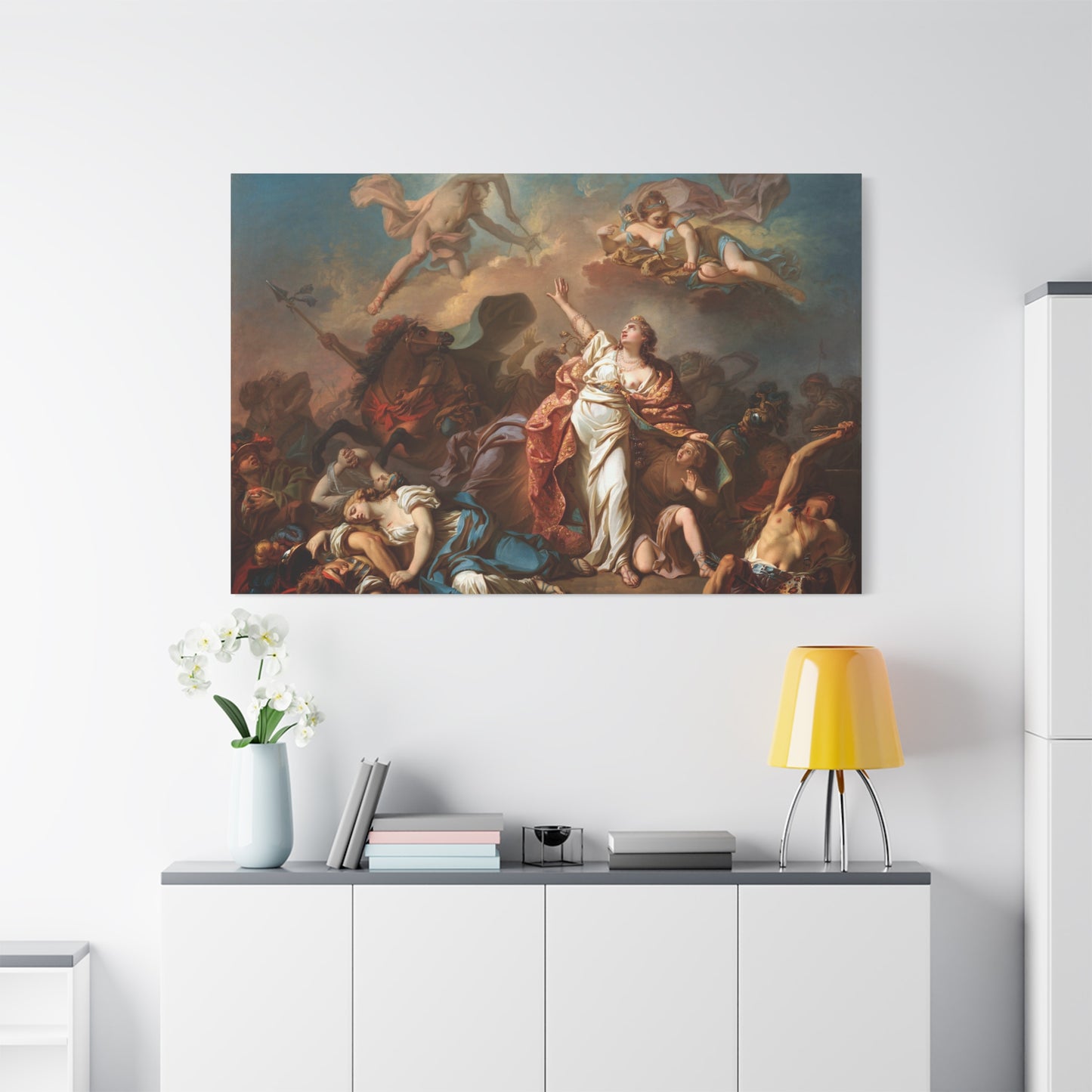 Apollo and Diana Attacking the Children of Niobe - Canvas Wrap