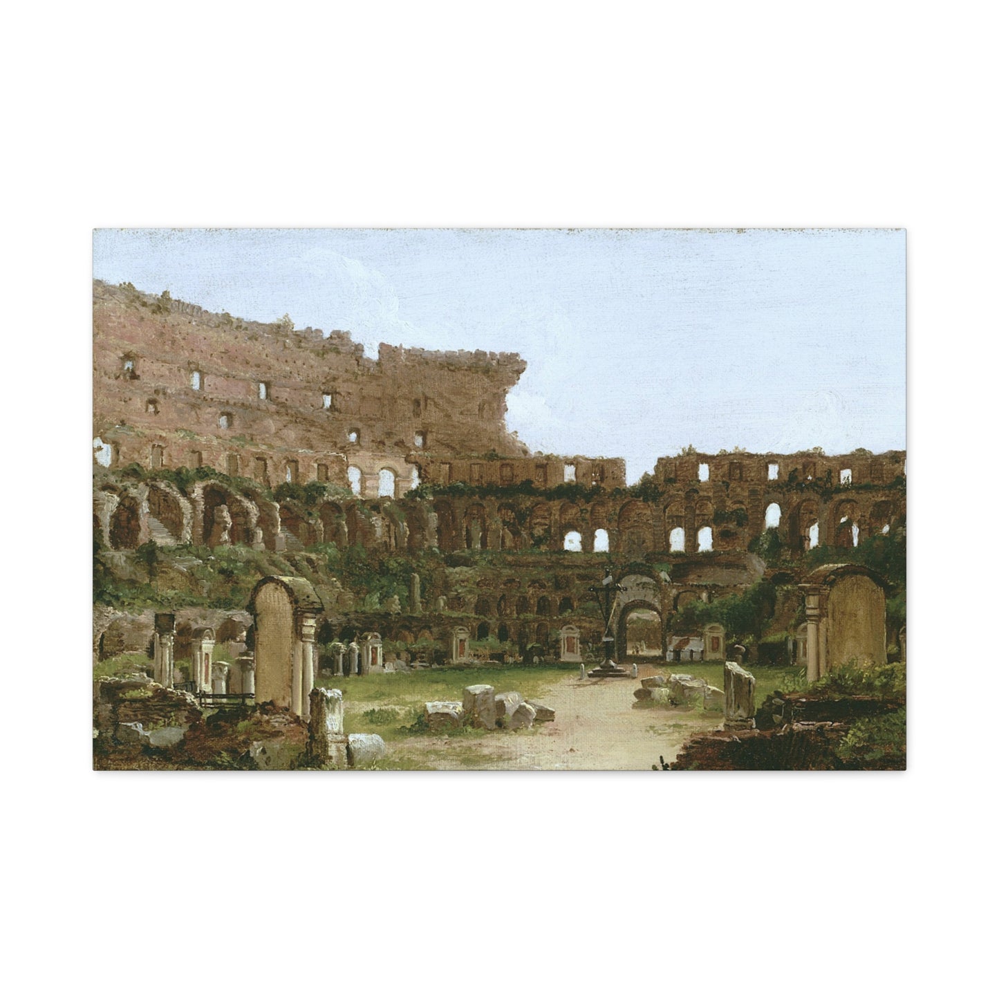 Interior of the Colosseum, Rome - Canvas Wrap