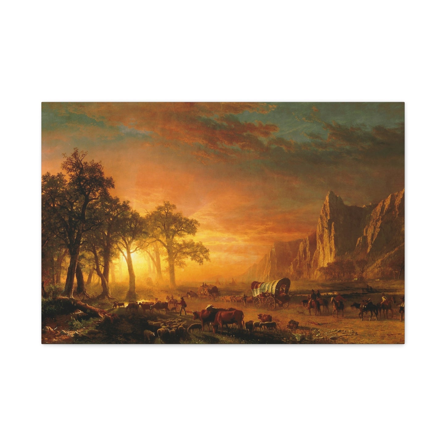 Emigrants Crossing the Plains - Canvas Wrap