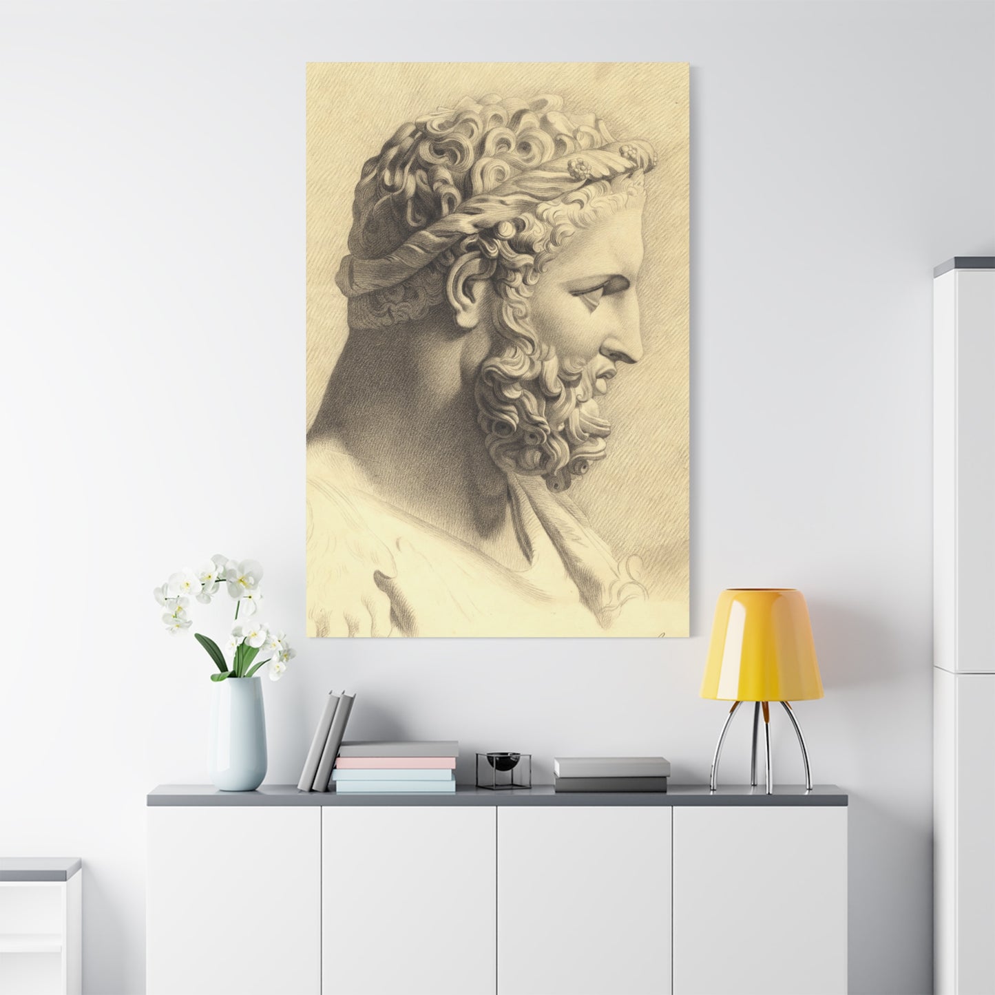 Bust of Hercules - Canvas Wrap