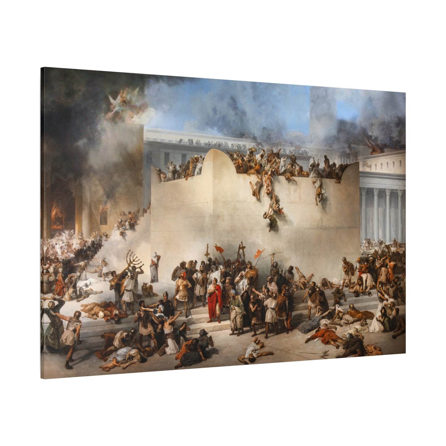 The Destruction of the Temple of Jerusalem - Canvas Wrap