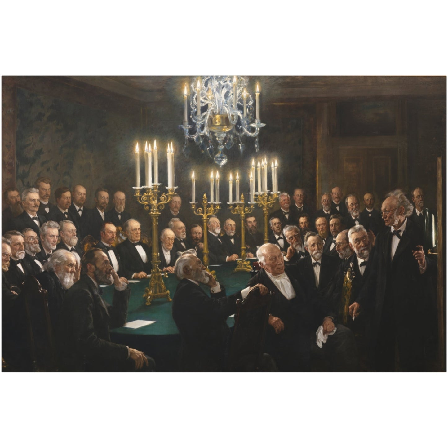 A meeting in the Royal Danish Academy of Sciences and Letters - Canvas Wrap