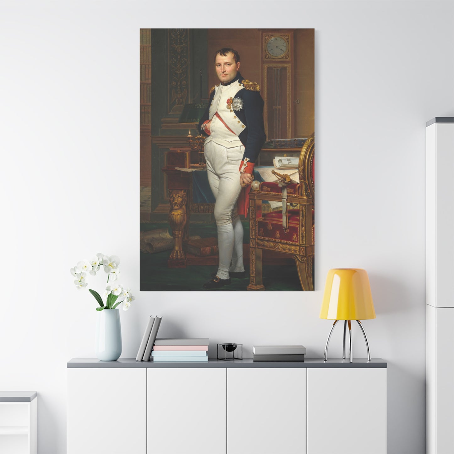 The Emperor Napoleon in His Study - Canvas Wrap
