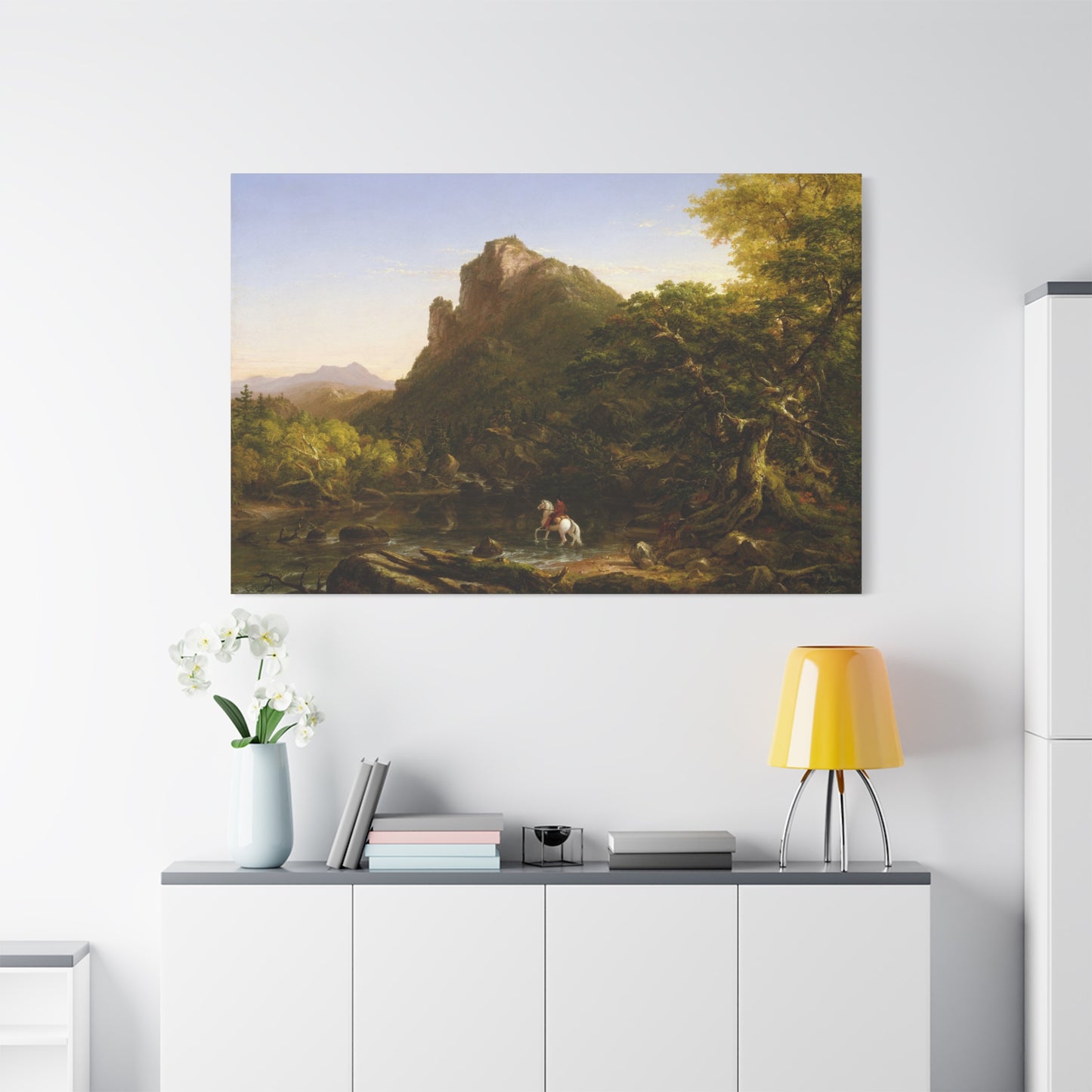 The Mountain Ford - Canvas Wrap