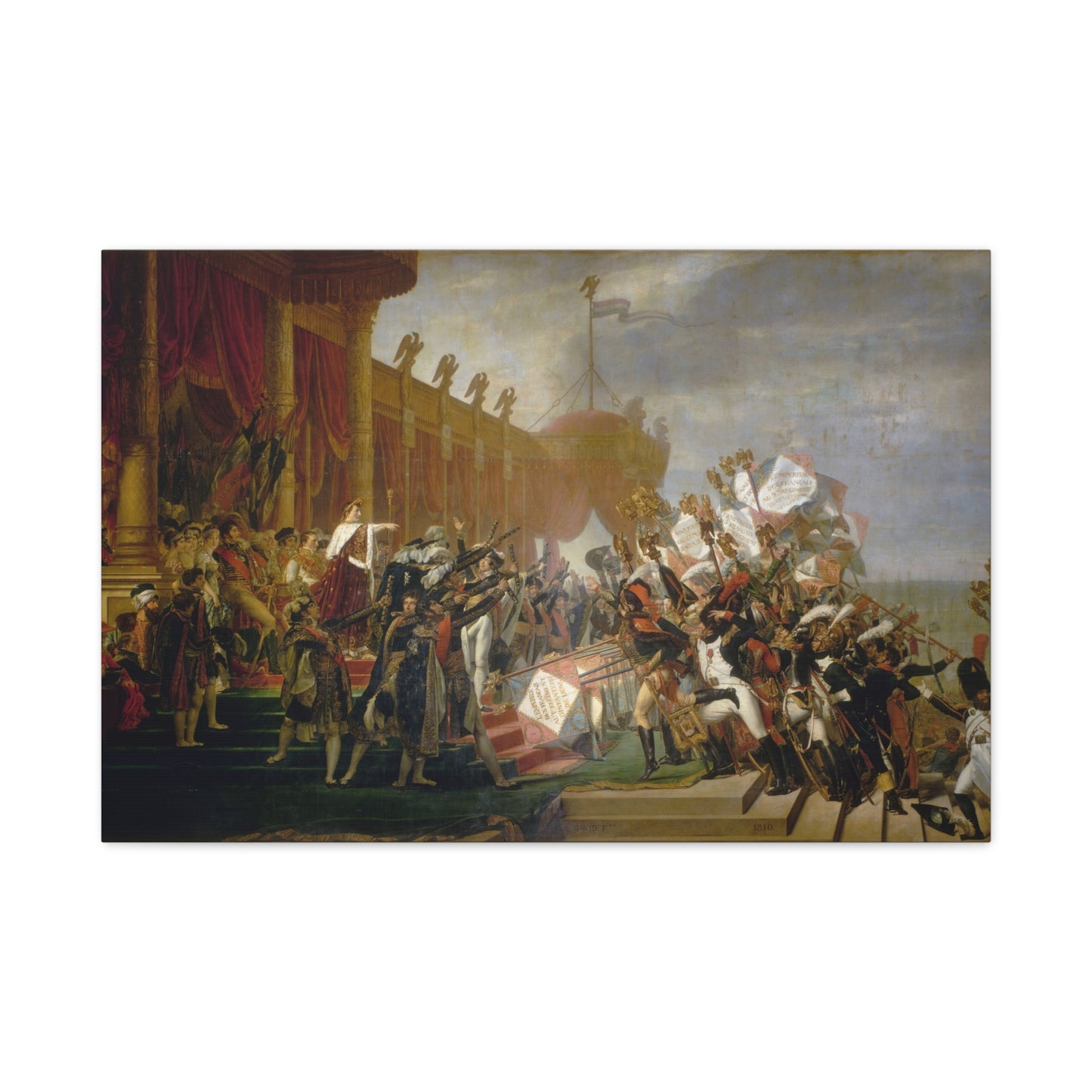 The Distribution of the Eagle Standards - Canvas Wrap