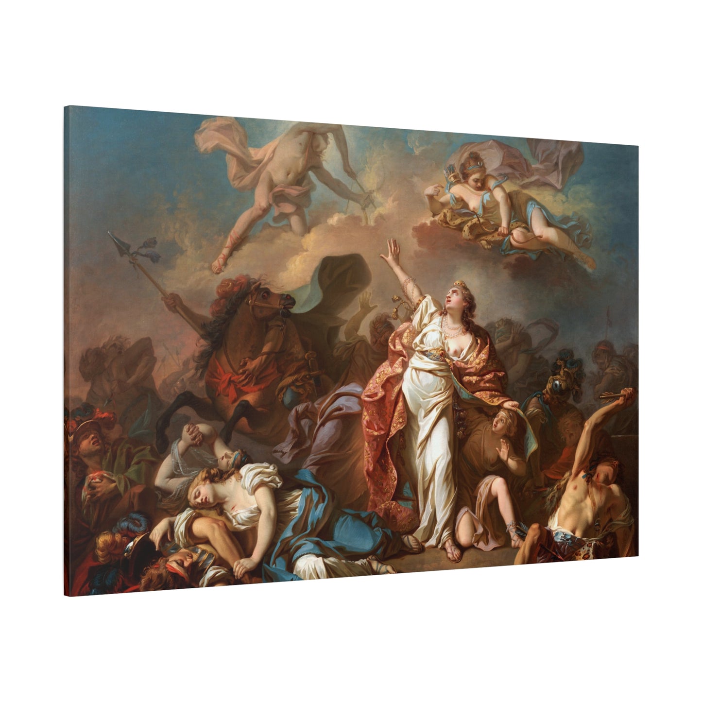 Apollo and Diana Attacking the Children of Niobe - Canvas Wrap