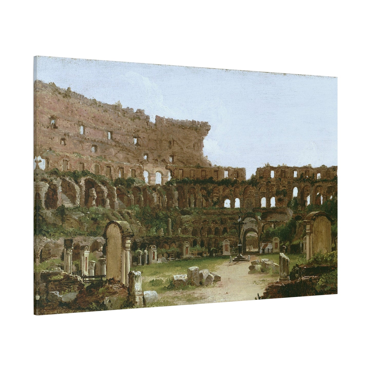 Interior of the Colosseum, Rome - Canvas Wrap