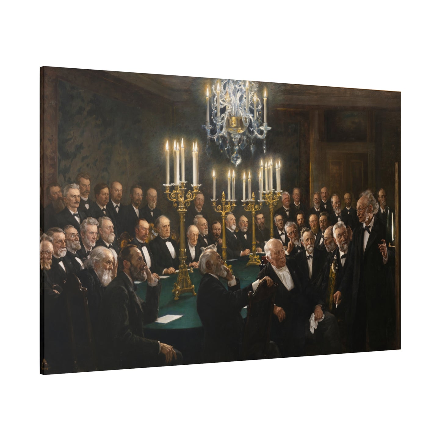 A meeting in the Royal Danish Academy of Sciences and Letters - Canvas Wrap