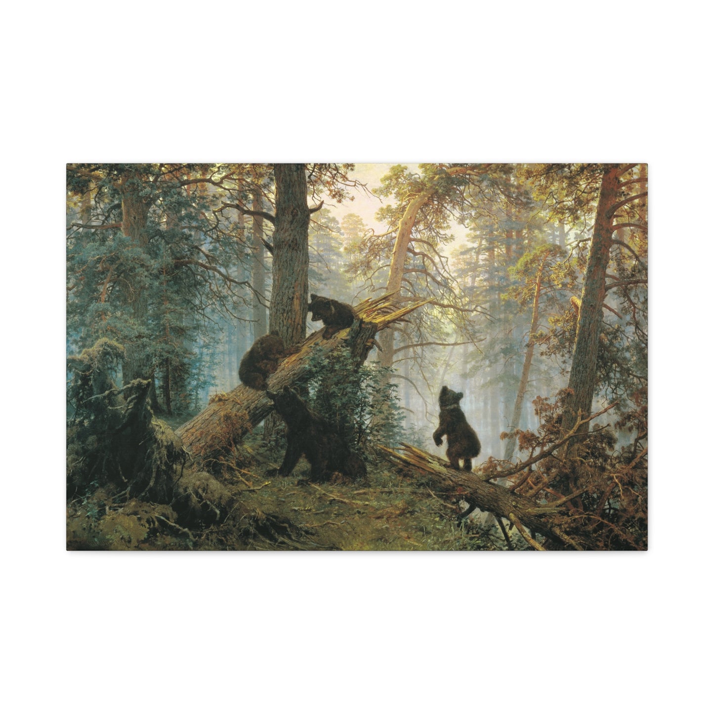 Morning in a Pine Forest - Canvas Wrap
