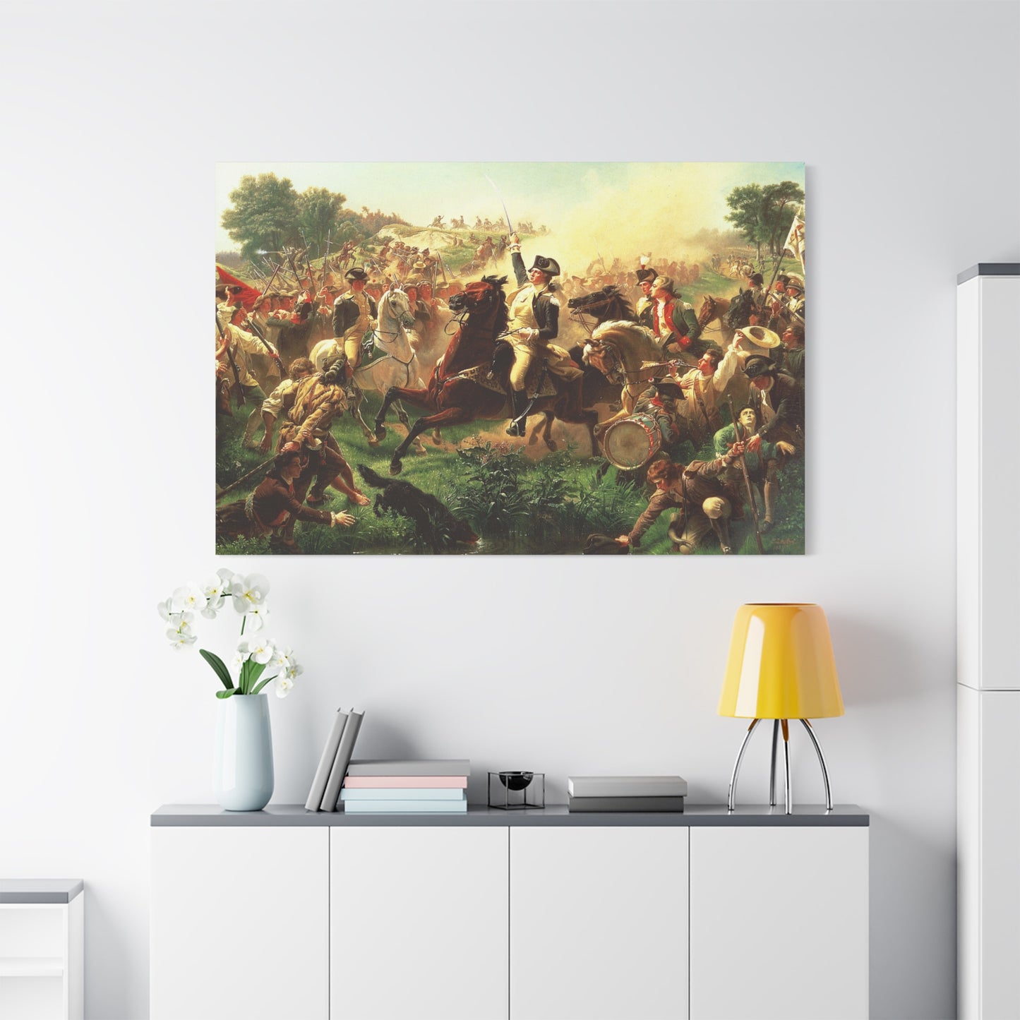 Washington Rallying the Troops at Monmouth - Canvas Wrap