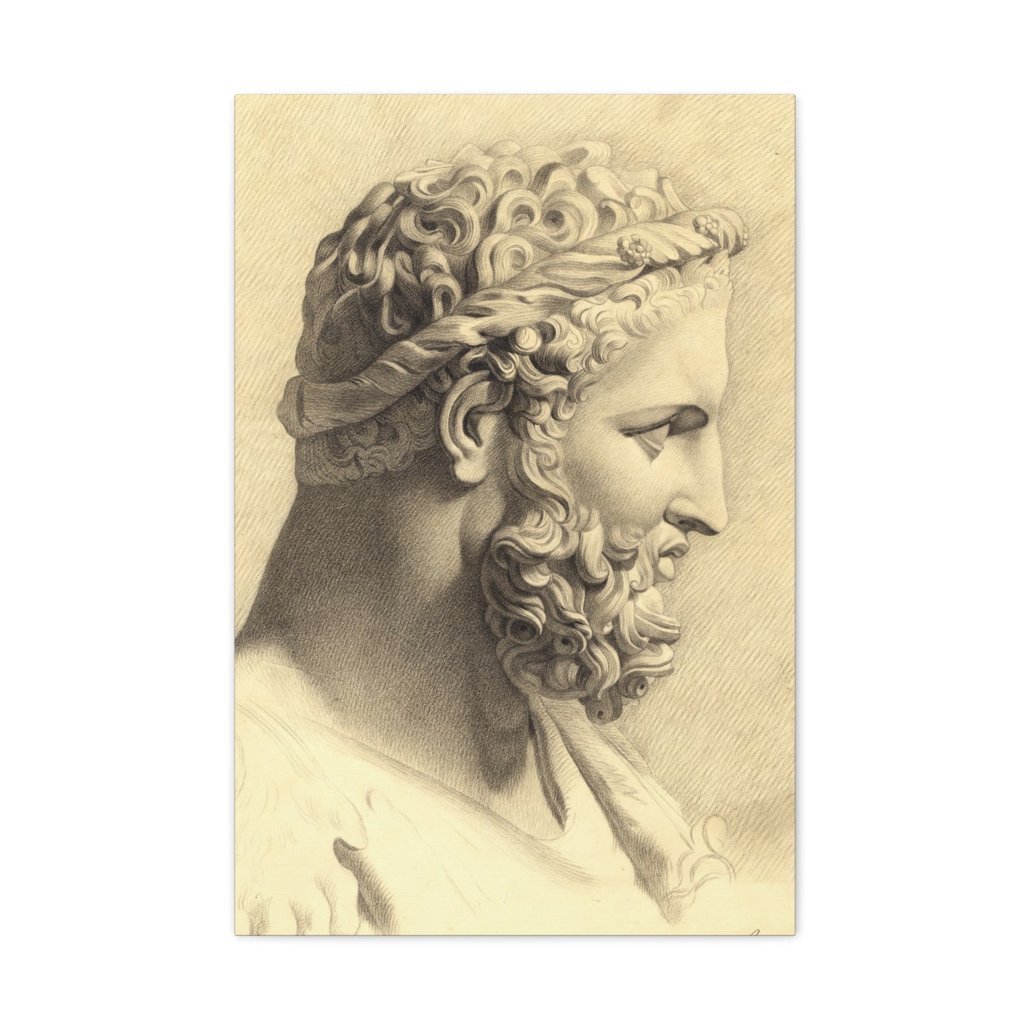 Bust of Hercules - Canvas Wrap