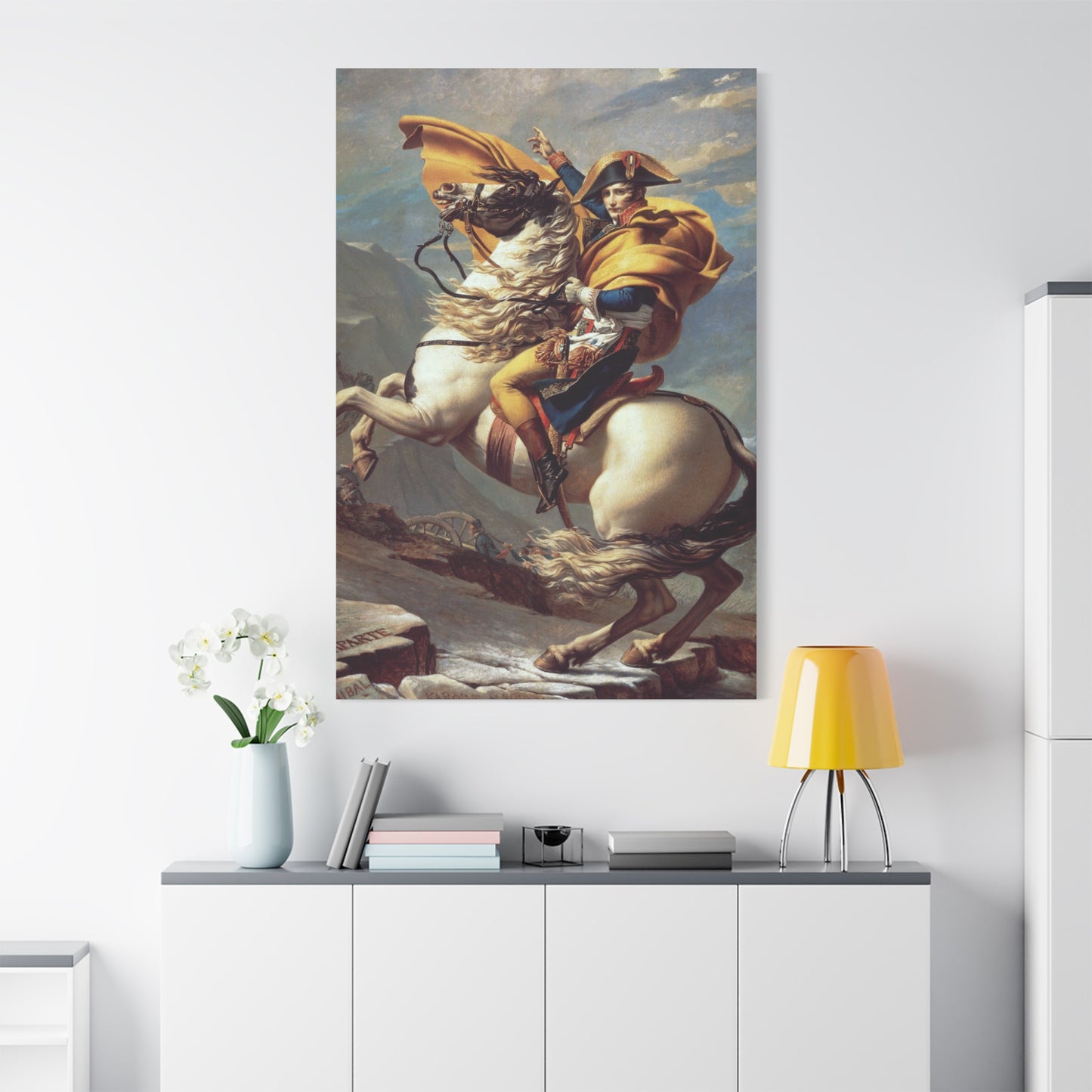 Napoleon Crossing the Alps - Canvas Wrap