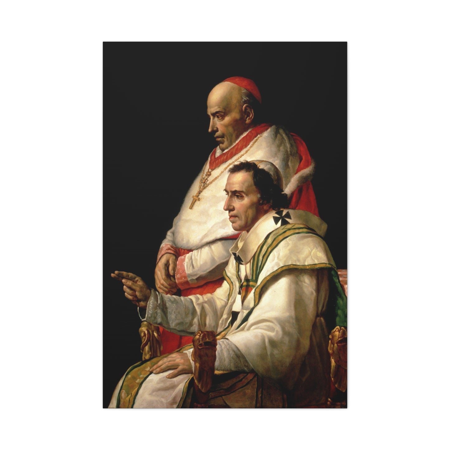 Pope Pius VII and Cardinal Caprara - Canvas Wrap