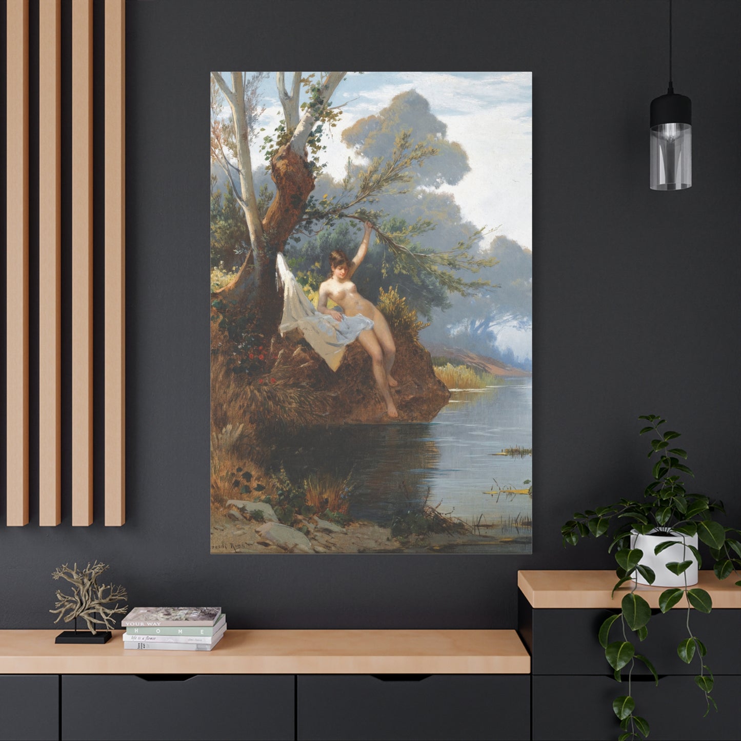 By the Riverbank - Canvas Wrap