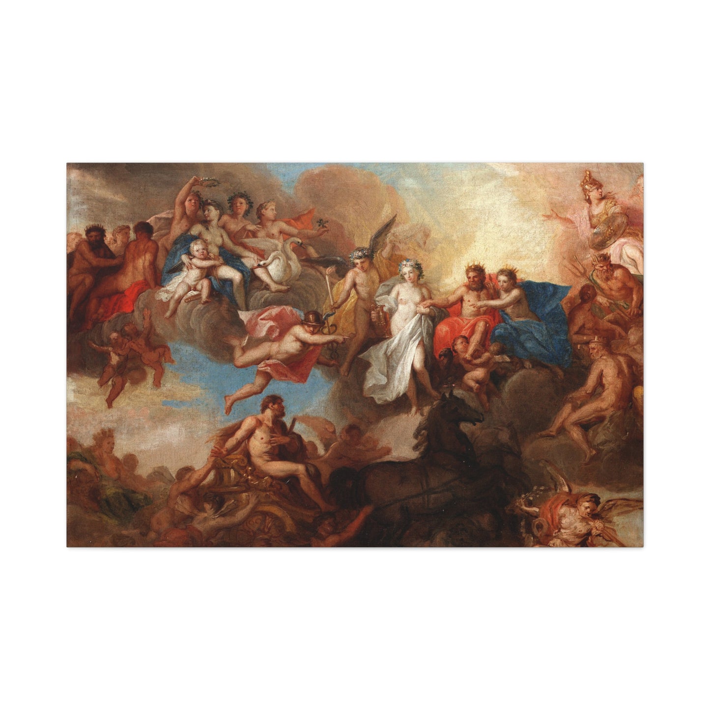 The Marriage of Hercules and Hebe - Canvas Wrap