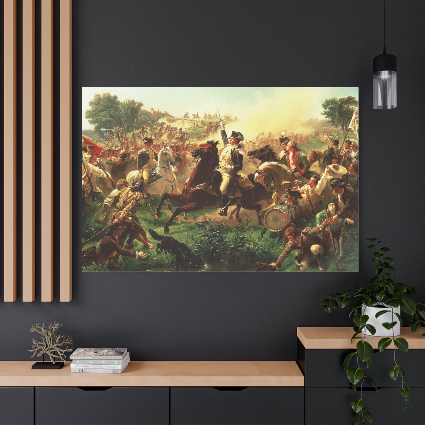 Washington Rallying the Troops at Monmouth - Canvas Wrap