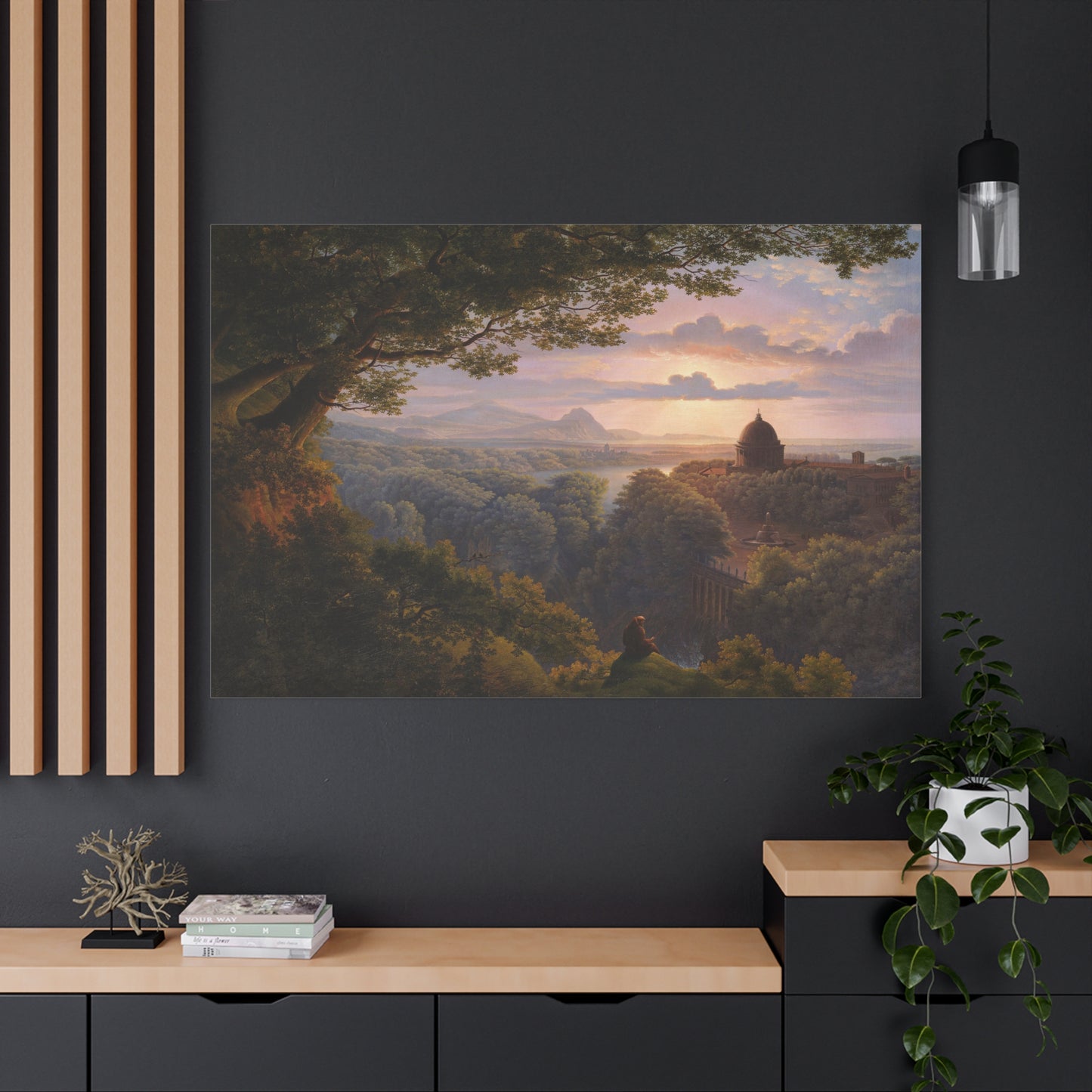 Landscape with Pilgrim - Canvas Wrap