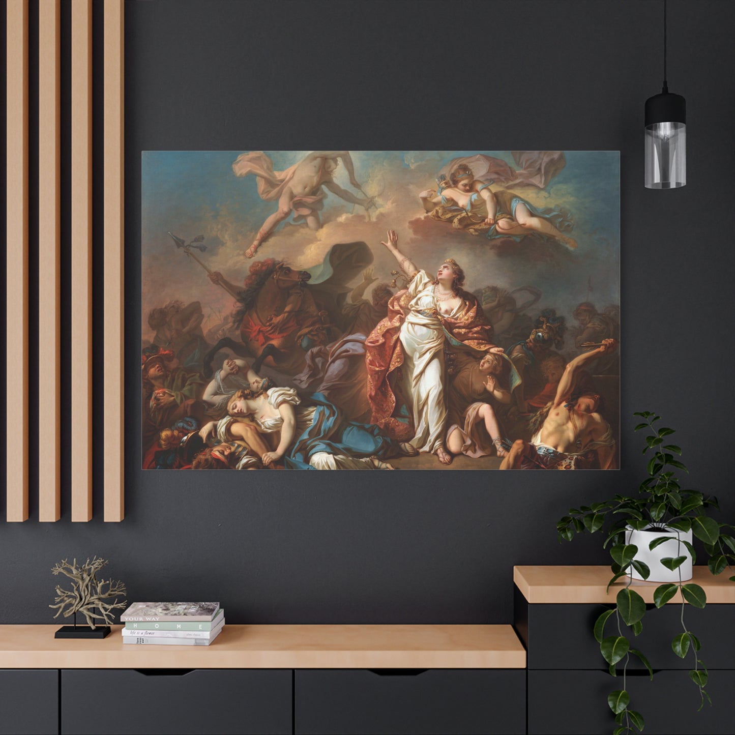 Apollo and Diana Attacking the Children of Niobe - Canvas Wrap