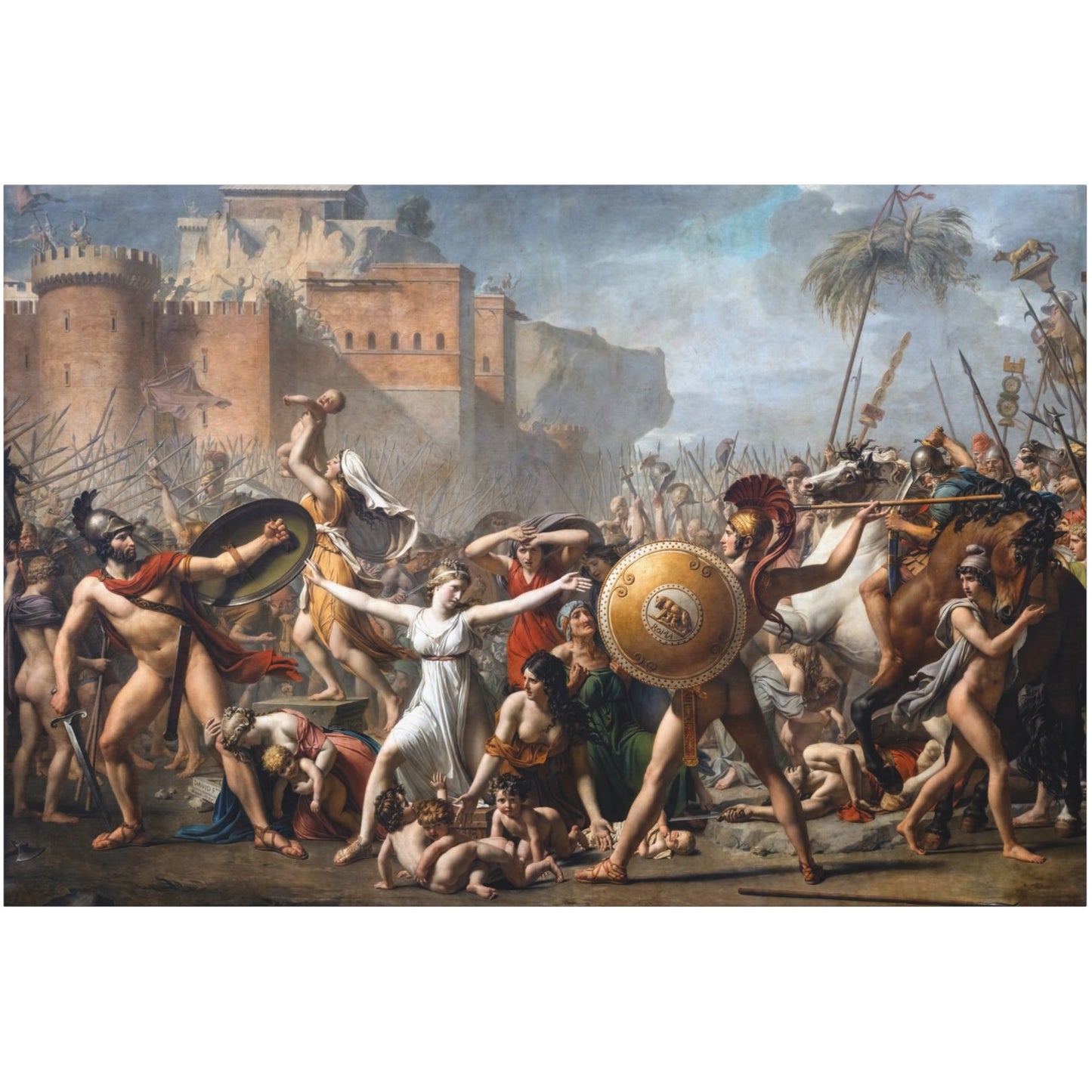 The Intervention of the Sabine Women - Canvas Wrap