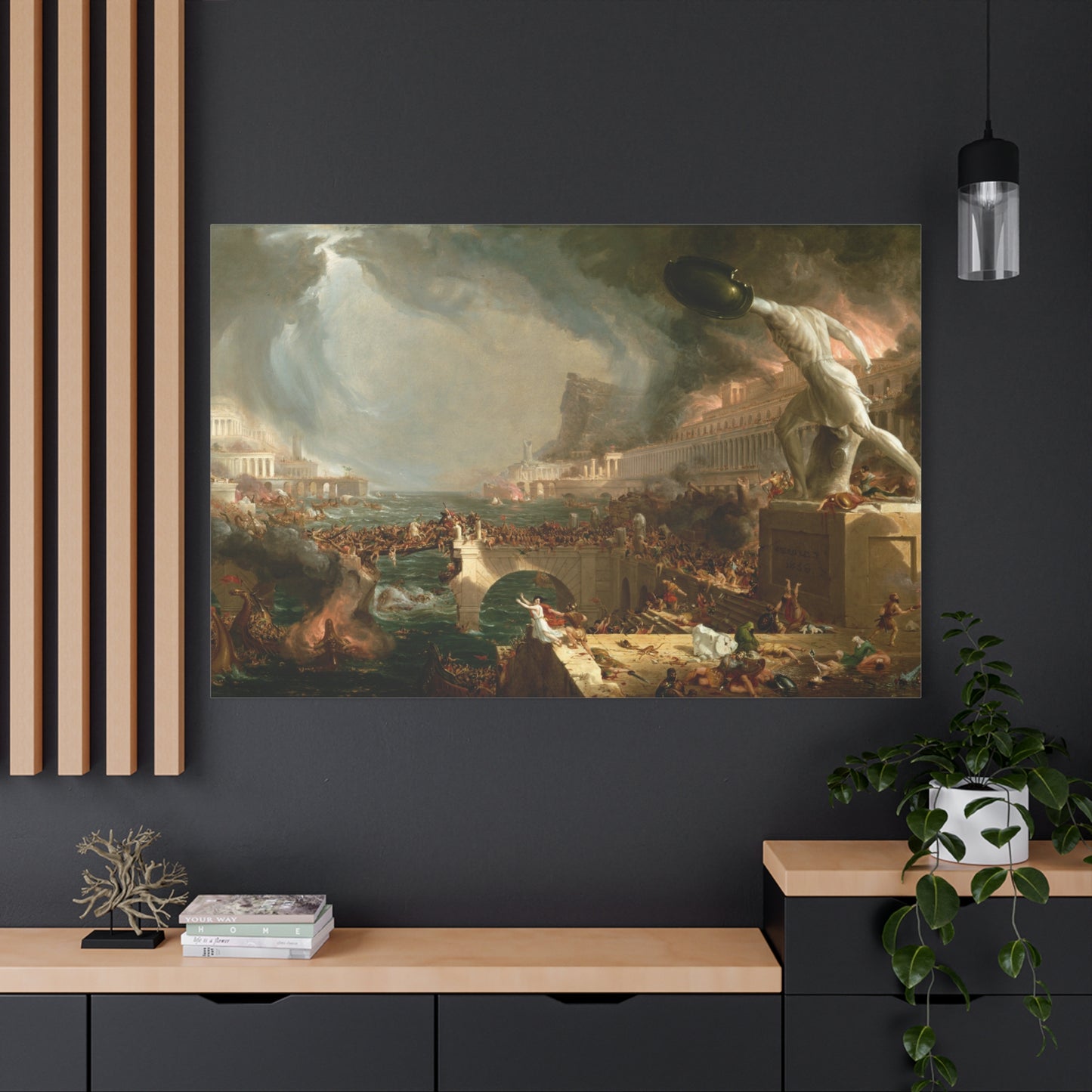 The Course of Empire, Destruction - Canvas Wrap