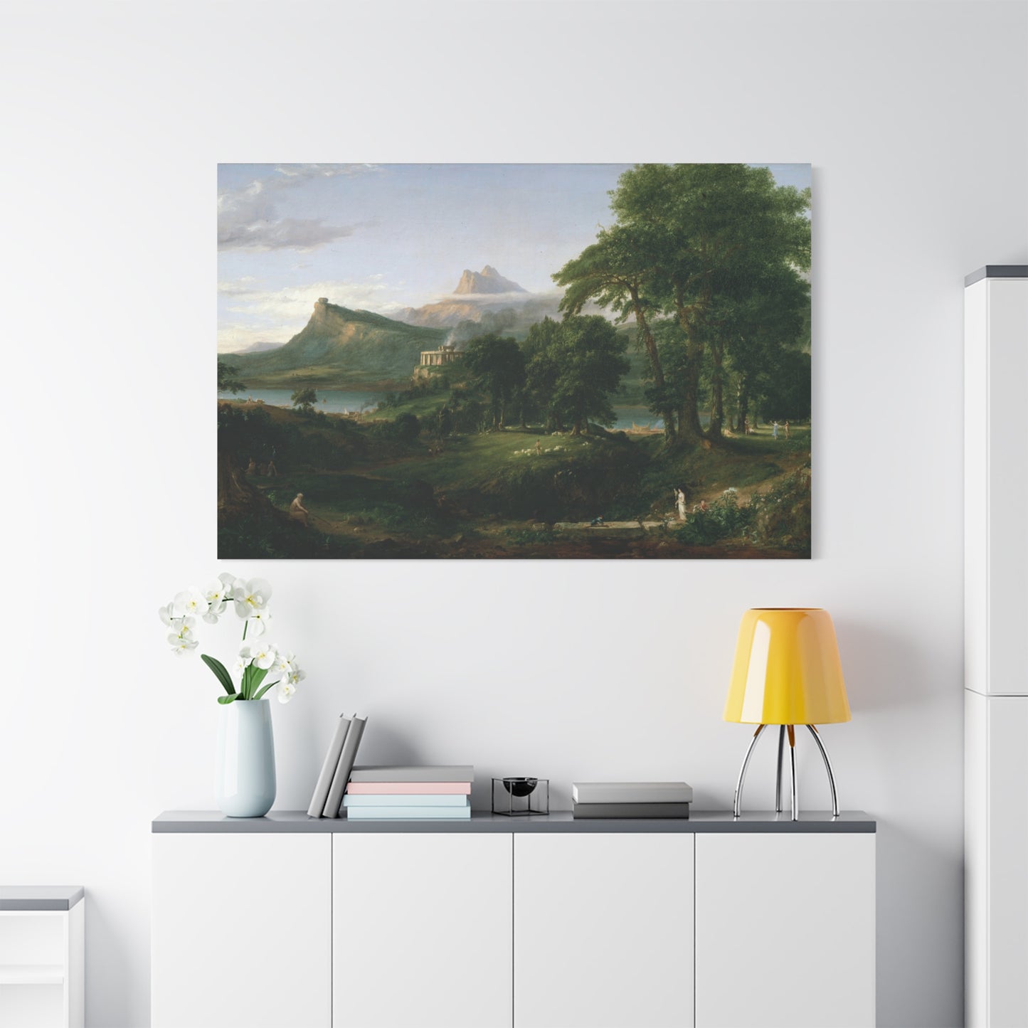 The Course of Empire, The Arcadian State - Canvas Wrap