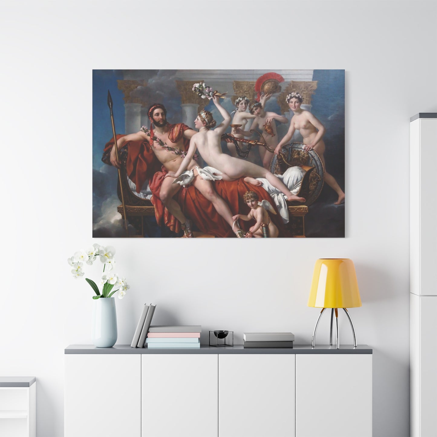 Mars Disarmed by Venus - Canvas Wrap