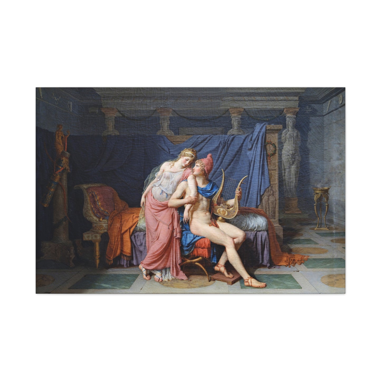 Paris and Helen - Canvas Wrap