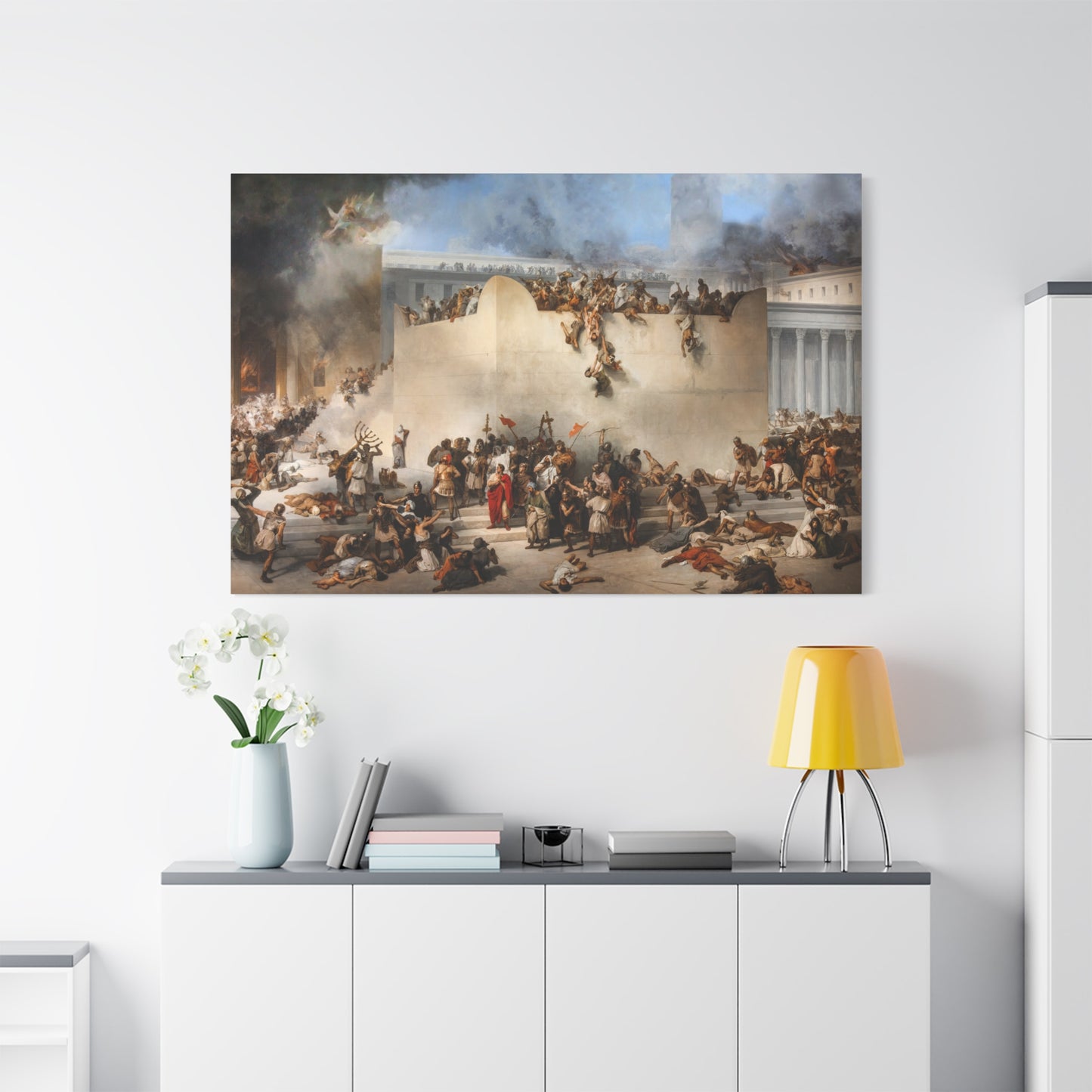 The Destruction of the Temple of Jerusalem - Canvas Wrap