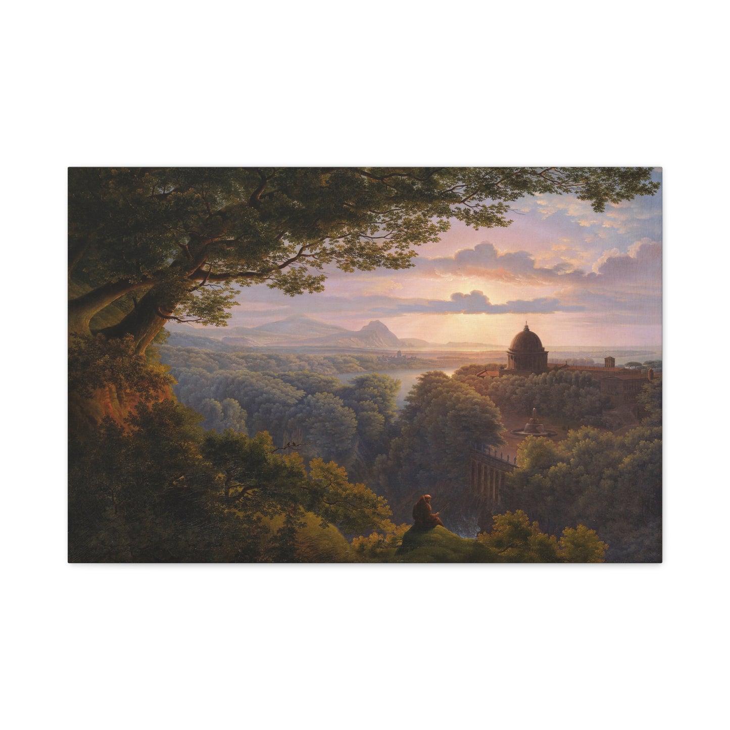 Landscape with Pilgrim - Canvas Wrap