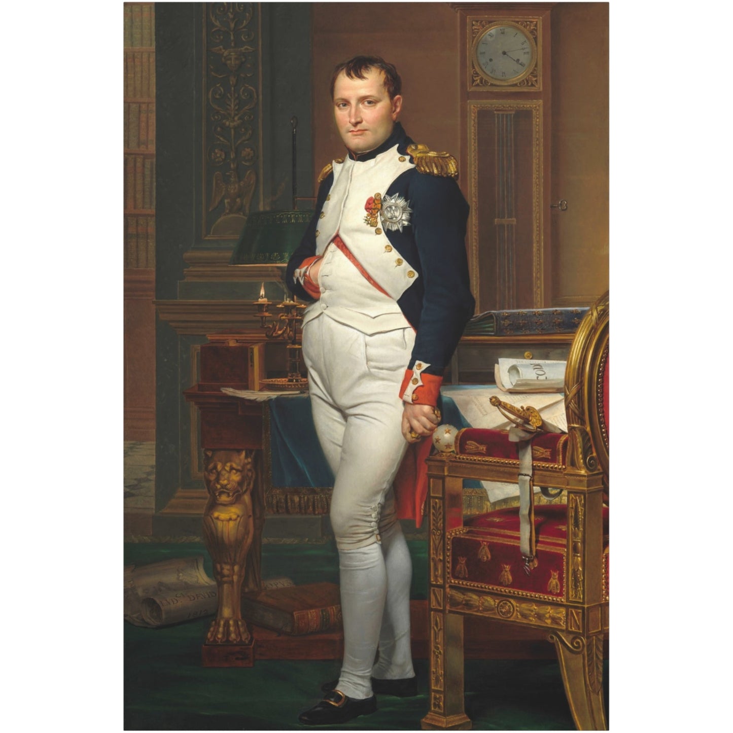 The Emperor Napoleon in His Study - Canvas Wrap