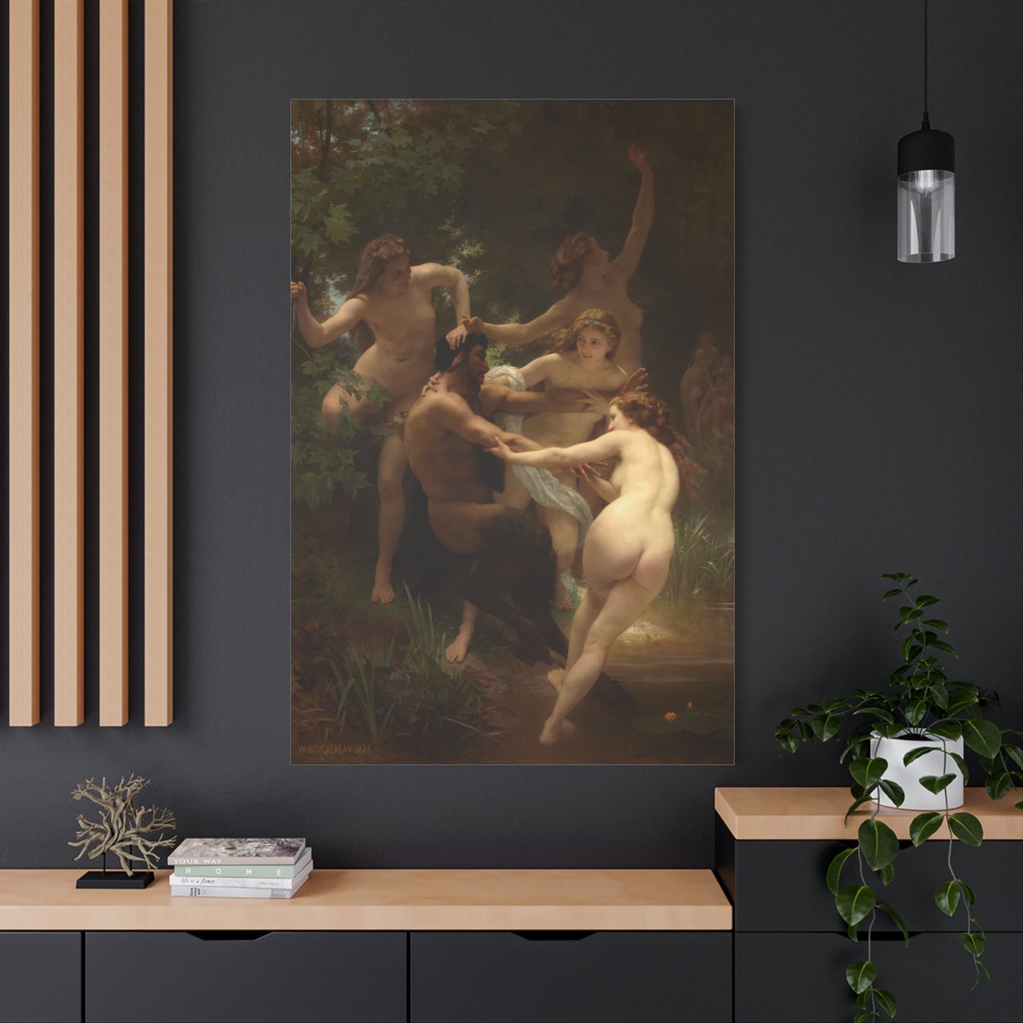 Nymphs and Satyr - Canvas Wrap