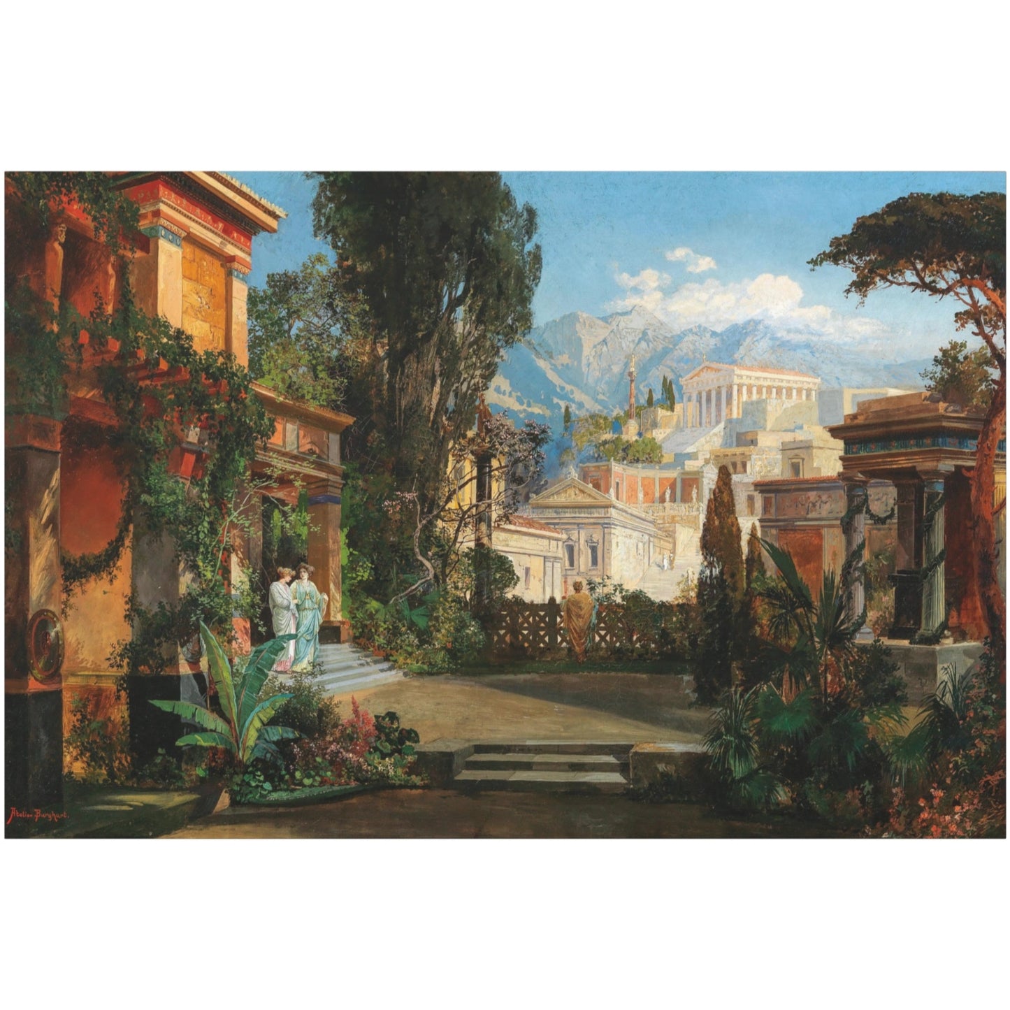 A View of an Ancient City - Canvas Wrap